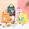 Lightweight Lunch Box Reinforced Handle Durable Cartoon Animal Thermal Bag