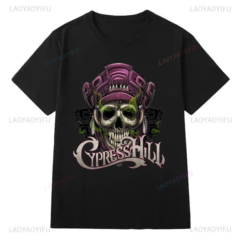 Playera Cypress Hill Skull Compass Official Tee TShirt Unisexs Unisex Goth Y2k Clothes Short Sleeve Vintage Cool Casual Unisex Shirts
