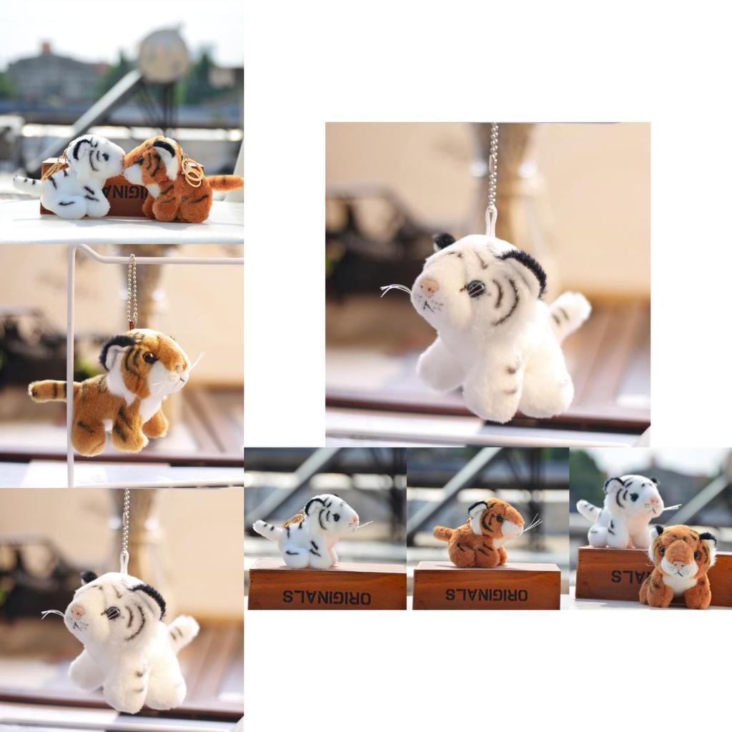 Adorable Plush Mini Tiger Stuffed Animal Cute Small Realistic Doll Toy