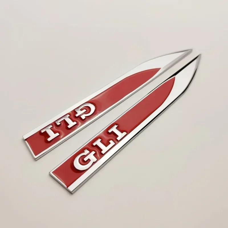 New 1PCS 3D Metal Car Body Side Fender Badge For Volkswagen VW Golf 7 6 5 GTD GLI Logo Sticker Emblem Decals Styling Access