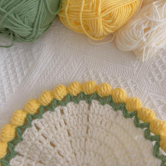 Подставка под букет роз крючком термостойкая самодельная вязаная цветочная кофейная кружка коврик для чашки кухонная столешница украшение стола