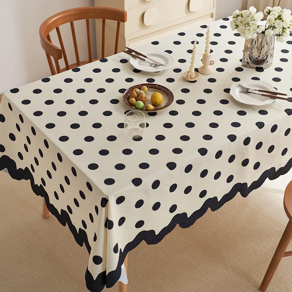 Waterproof Special-Shaped Tablecloth, Anti-Scalding Table Mat, Hemp Fabric Tablecloth, Light Luxury, High-End Coffee Table Cover