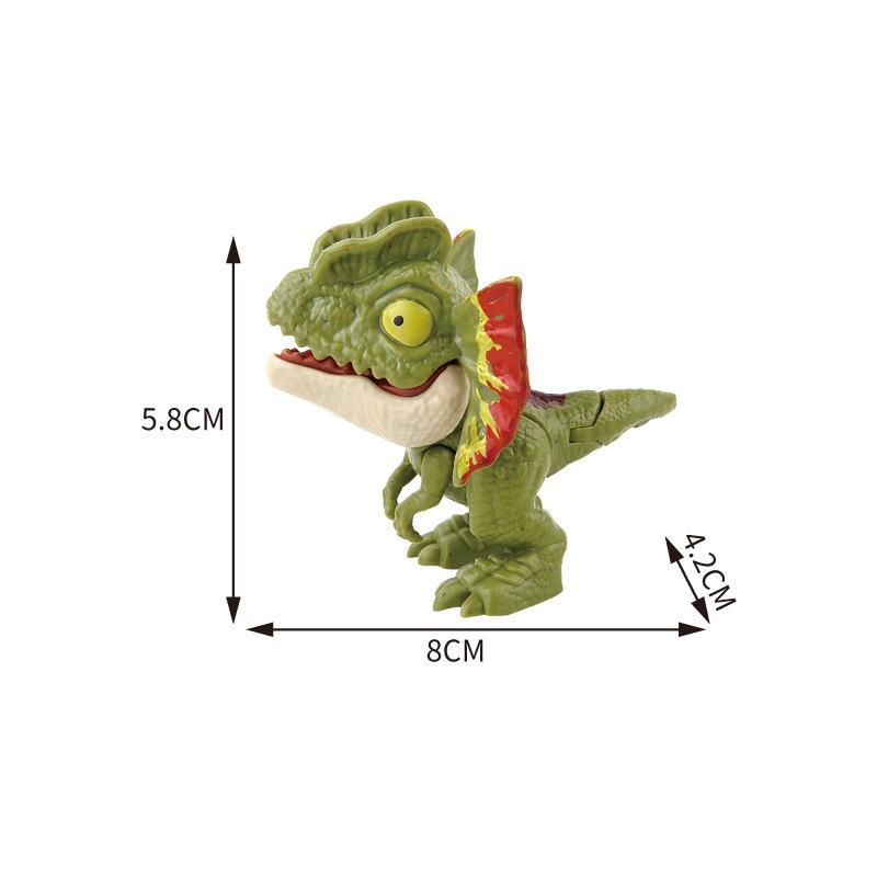 Mini Finger Dinosaur Anime Action Figures Toys Funny Simulation Dino Interactive Biting Hand Creative Tricky Tyrannosaurus Model