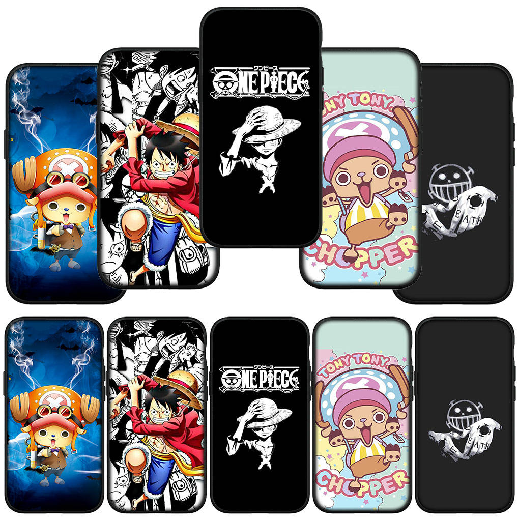 For Samsung Galaxy S24 S23 iPhone 16 15 14 Xiaomi Redmi Note 13 12 11 8Plus 9 Pro Max X XR Phone Case Lovely One Piece Luffy Tony Chopper OPPO Huawei