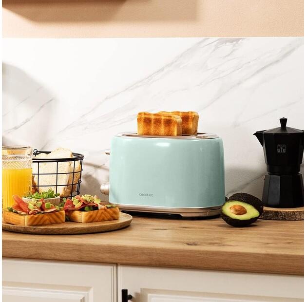 Toaster Cecotec 03234 Toast & Taste Retro 1000 Blue