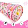 Printed Cat Play Tunnel Foldable Cat Channel Universal Cat Tent Nest  Interactive  Fun Toy