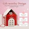 Рождественская Страна Чудес Коттедж Подарочная Коробка Многоразовая Праздничная Упаковка в Тему Домика Декоративная Памятная Коробка Зимнее Украшение для Дома