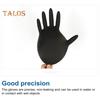 100Pcs Black Nitrile Disposable Gloves Medical Exam Latex Powder-Free Food Safe Textured Fingertips Anti-Slip Design Thick Gloves for Beauty Tattoo