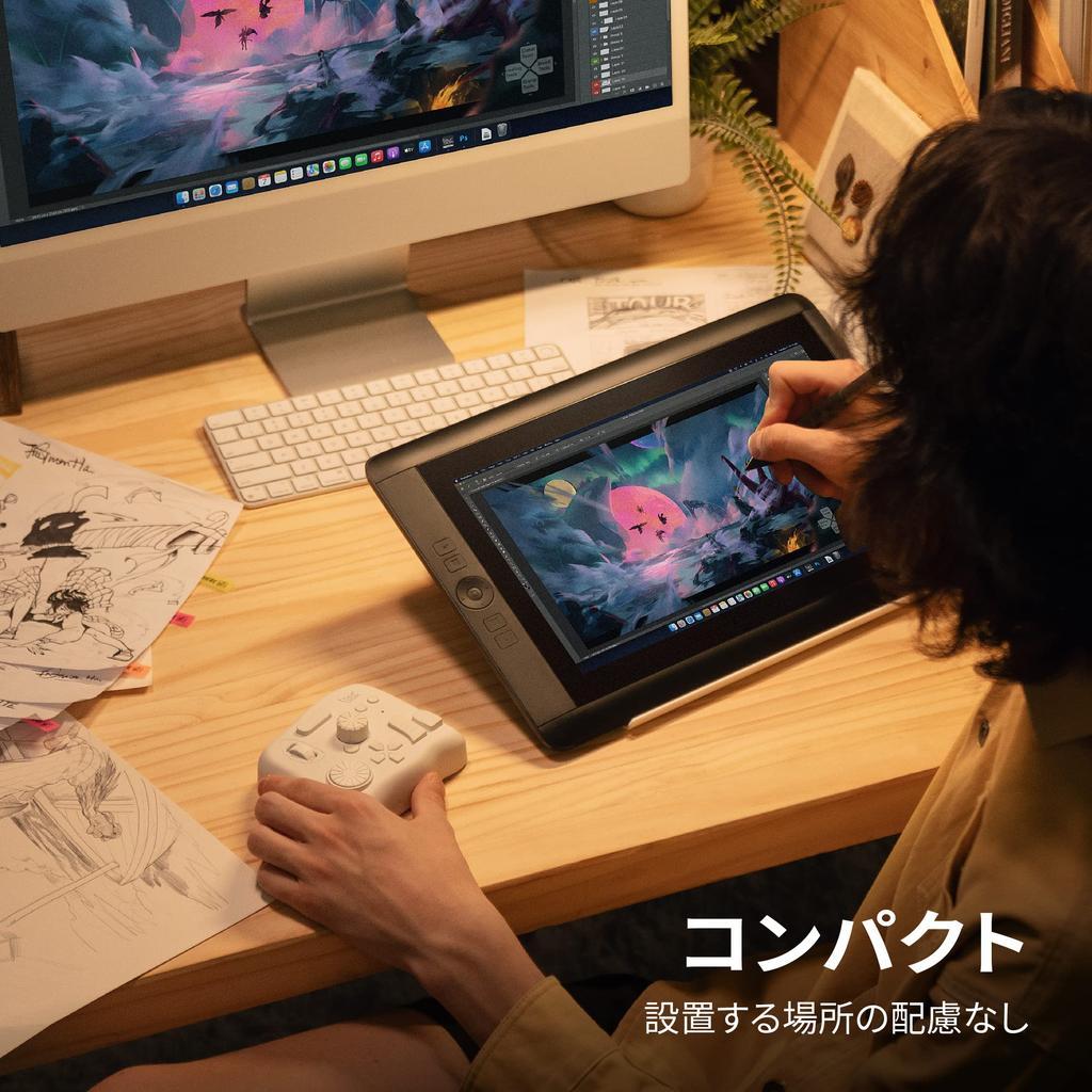 TourBox Elite Левостороннее устройство Bluetooth Тактильная обратная связь Видео Монтаж фильмов Моделирование Тональная коррекция Обработка фотографий Иллюстрация Слепая работа