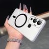 Матовый Полупрозрачный Магнитный Чехол для Телефона для infinix HOT 12 Play Мягкий ТПУ Ударопрочный Чехол