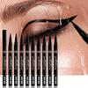 Waterproof Liquid Eyeliner Pen - Long Lasting, Smudge-Proof, Fine Tip for Precise Winged Liner, Quick-Dry, Black Felt Tip Eyeliner