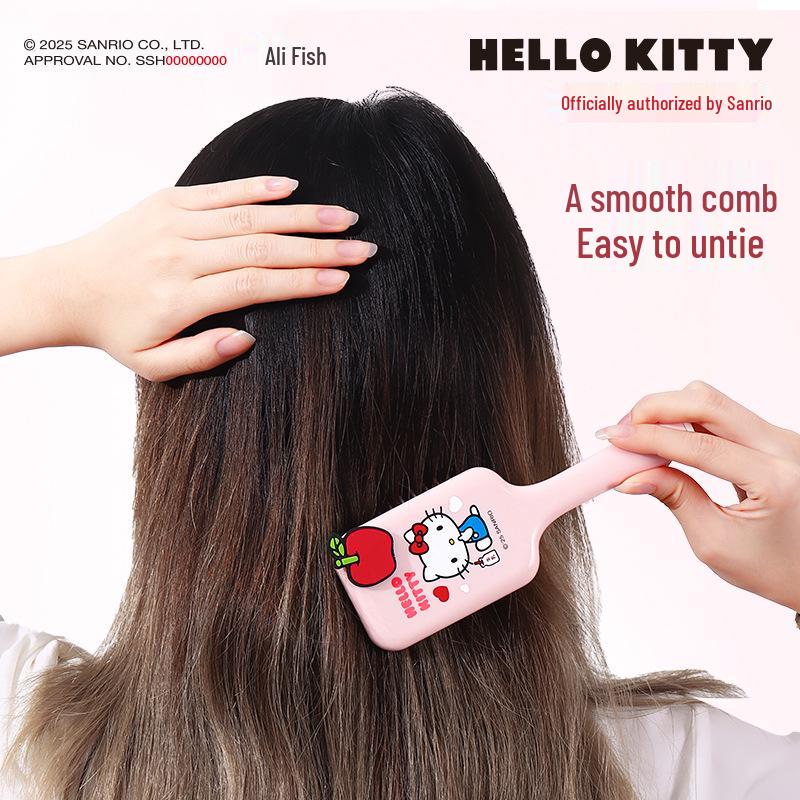 Лицензированная Sanrio Милая мультяшная расческа-массажер с воздушной подушкой в форме сердца