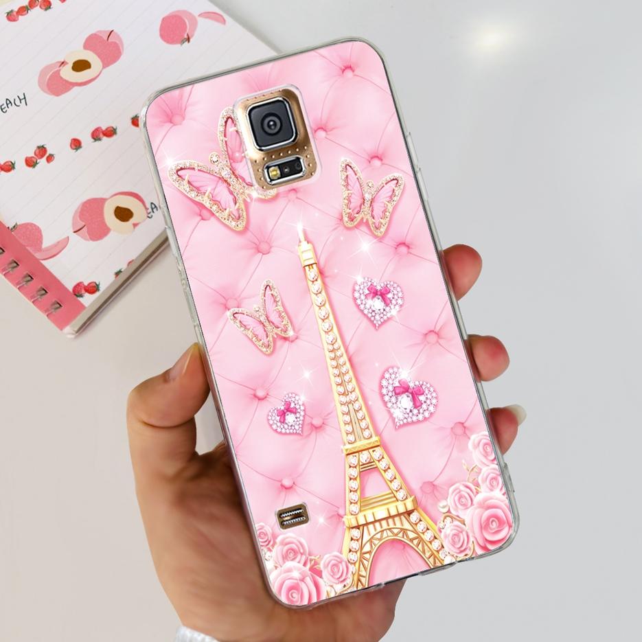 Чехол для Samsung Galaxy S5 G900F G900I G900M G900A G900T Милый Расписной Чехол Мягкий ТПУ Чехол для Телефона Для Samsung S5 S 5 GalaxyS5 Сумки