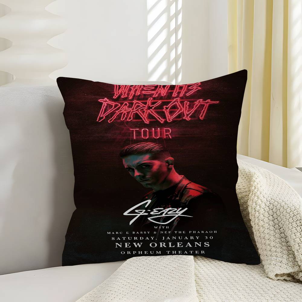 G Eazy Rap Hip Hop Star Singer Pillow Gifts Home Office Furnishings Bedroom Sofa Car Cushion Cover case xcm