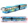 Double Alloy Jointed Bus Model Toy Sound Light Children Play Gifts Festival