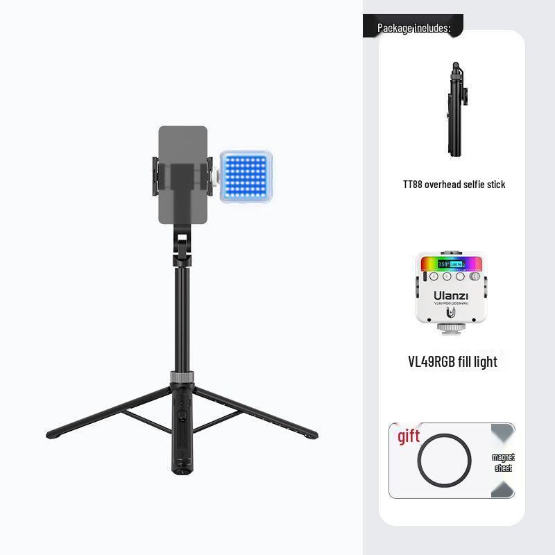 2025 TT88 Многопозиционная подставка для телефона: Палка для селфи и настольный штатив для горизонтальной/вертикальной съемки