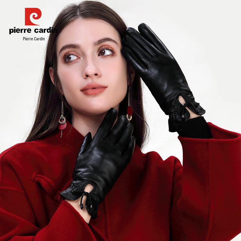 Pierre Cardin Women's Goatskin Touchscreen Gloves