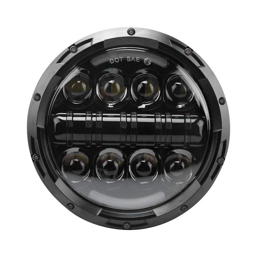 ПРОСТАЯ УСТАНОВКА PLUG AND PLAY - Эта 7-дюймовая фара прямого подключения с 3-контактным разъемом на фаре(H4). Поставляется с адаптером H4/H13.