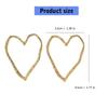 Серьги-пусеты «Полое сердце» Креативный аксессуар для ушей Серьги-пусеты в виде сердца Подходят для подростков, любителей молодежной моды, в подарок