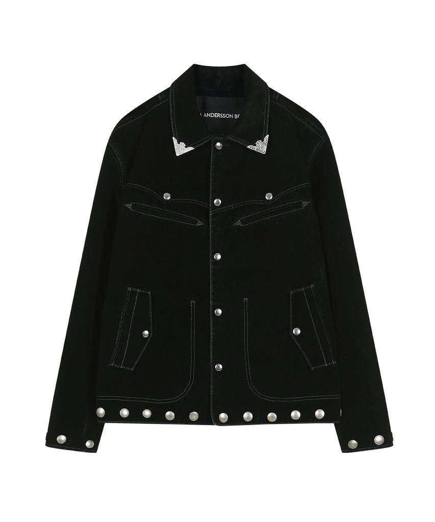 Adsb Andersson Bell Atlanta Flock Velvet Jacket (Black)