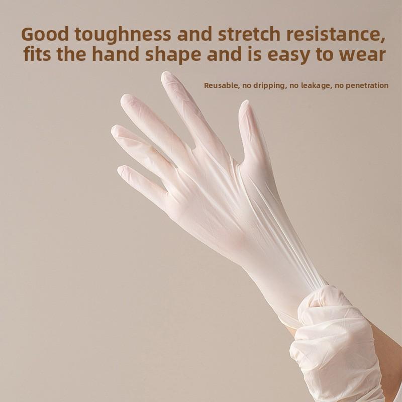 8 Pcs Household Disposable Latex Gloves for Kitchen Use – Tear-resistant Easy To Pull On Won't Tear Won't Get Dirty On Your Hands