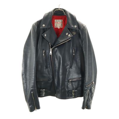 Кожаная куртка Lewis Leathers Lightning 391 Сделано в Англии Двойная косуха Мужская Б/У