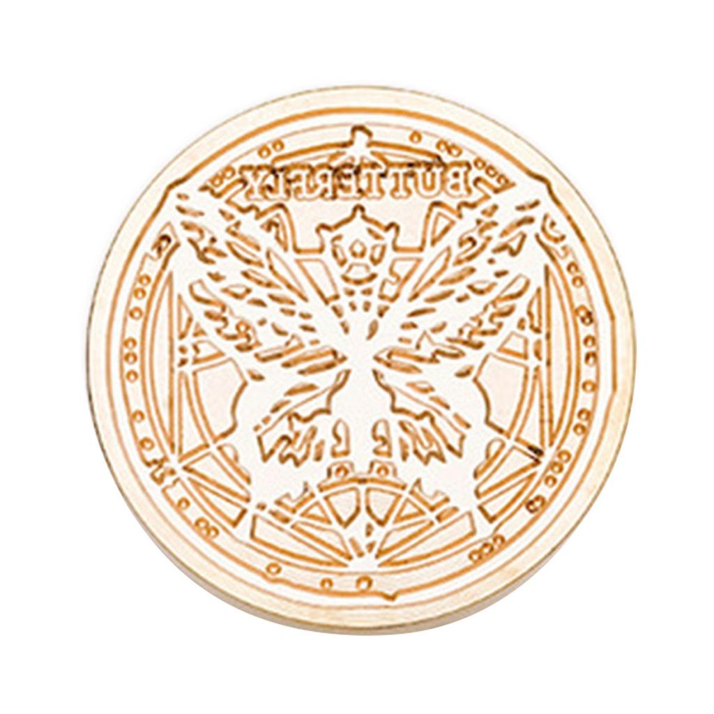 Сургучная печать в виде бабочки, винтажная запечатывающая головка для открыток, конвертов, свадебных приглашений, подарочной упаковки, скрапбукинга