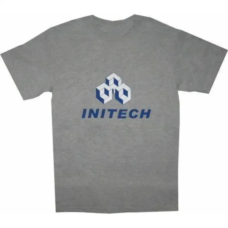 Adult Unisex S Office Space Initech Software Company Logo Gray For Cospaly T Shirt