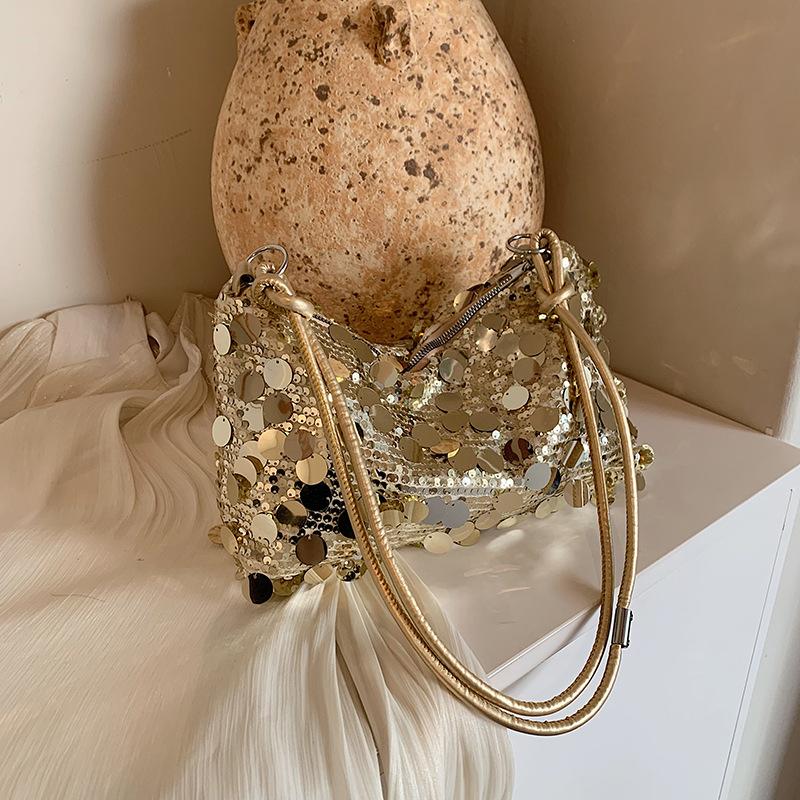 Сумка через плечо Niche Design, женская летняя модная сумка через плечо с блестками, иностранная модная сумка