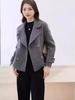 2025 Off-Season Ladies' Short Cashmere Wool Blazer - Stylish, Versatile Double-Faced Outerwear with a High-End Collar