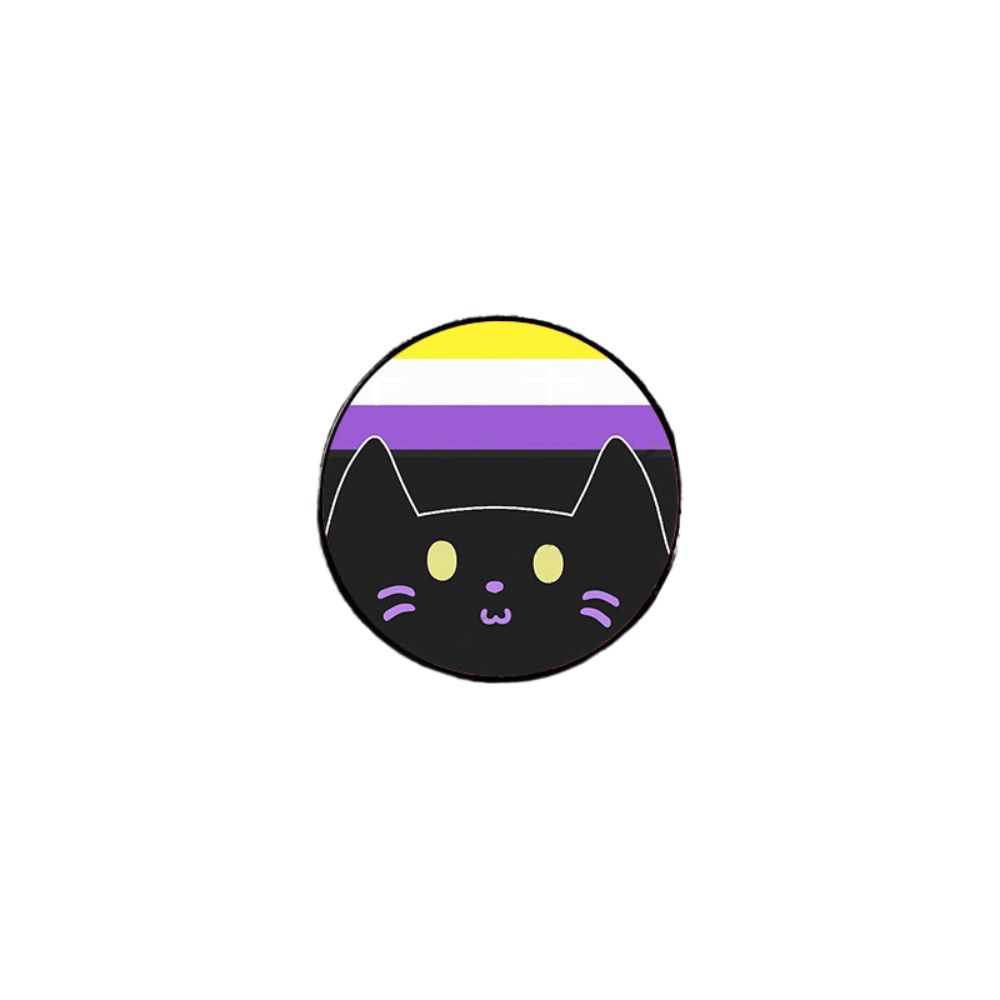 Cute Rainbow Cat Brooch Breastpin Colorful Stripe Badge Exquisite Kitty Enamel Pin Gift