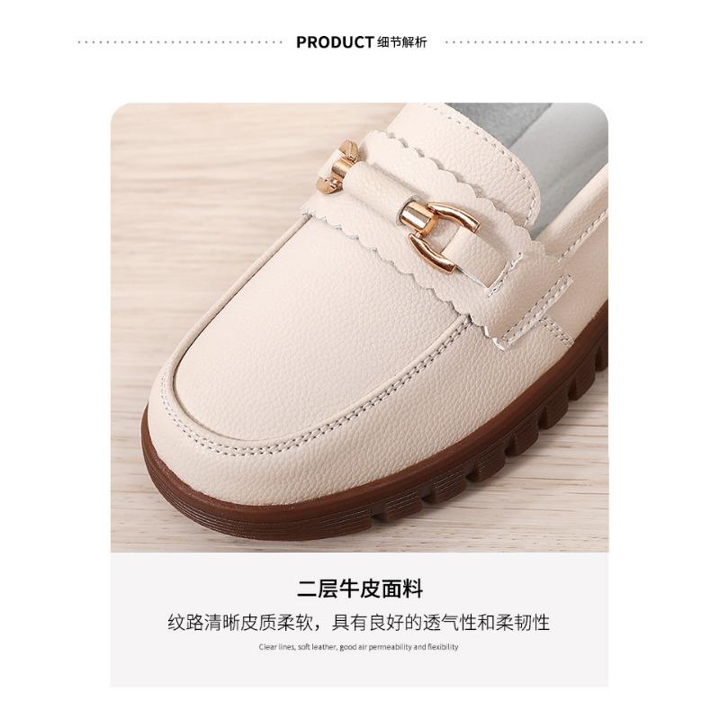 New Spring Single-shoe Women's Fashionable and Versatile, Mom's Shoes for Women, Soft-soled Casual Women's Shoes