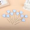 10Pcs 3D Heart Shape Cake Topper Gold Silver Pink Blue Ball Happy Birthday Diy Cupcake Flag Christmas Wedding Party Decoration