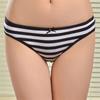 Cotton Panties for Woman Sexy Lace Underwear Briefs Set Lingerie Girls Ladies Bikini Underpants Striped Print Knickers 10Pcs/set