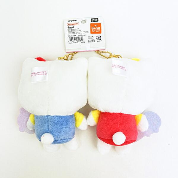 Sanrio Kitty Mimmy Nico Plush Mascot Keychain (L)