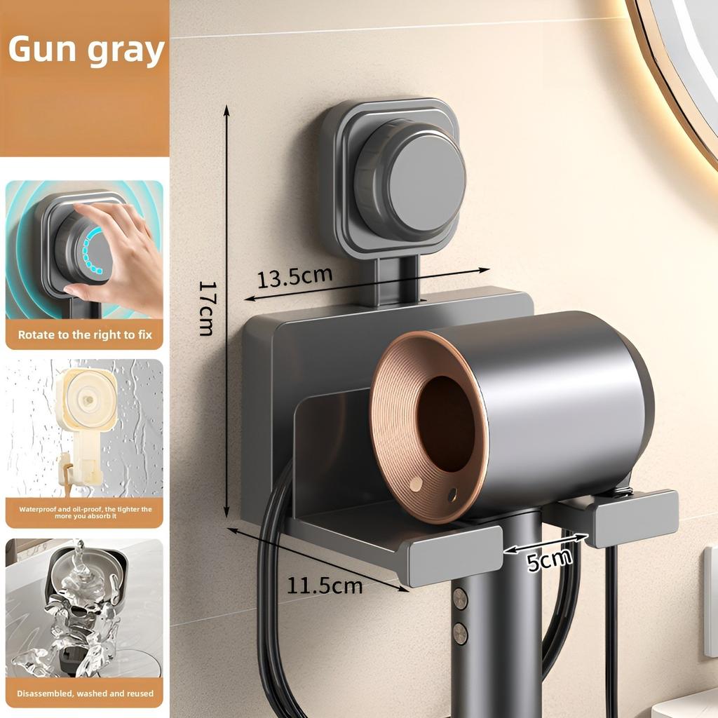 1 шт. Полка-держатель для фена, аксессуары для ванной комнаты, держатель для фена, настенная подставка для сушки, подставка для выпрямителя, органайзер для фена, коробка