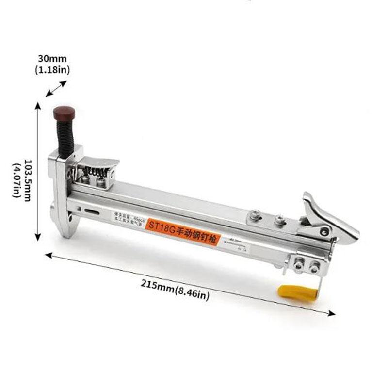 Manual Steel Nail Tool ST18 Semi Automatic Cement Nail Wire Slot Nailing Device Nailing Machine Woodworking Tacker