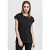 T-shirt Femme - Urban Classic - Extended - Noir - Manches Longues - Col Classique