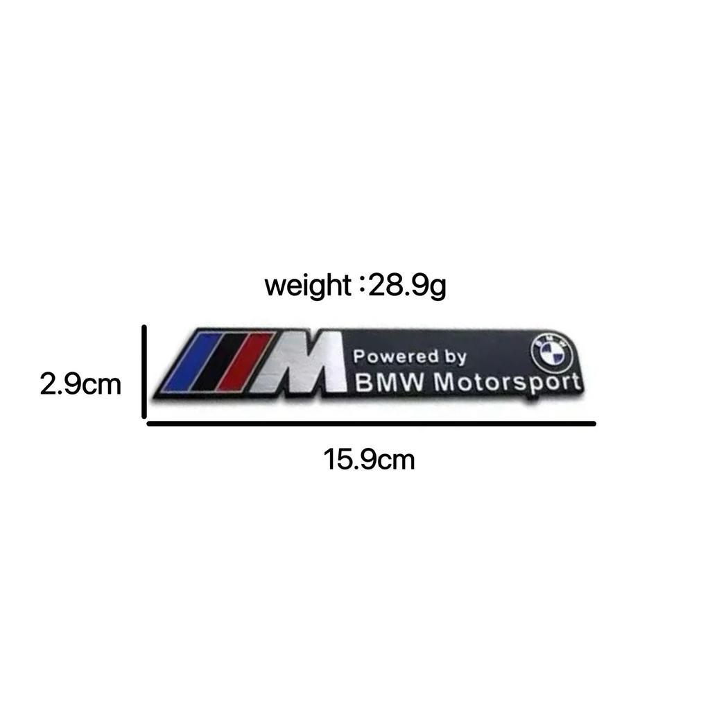 3D Aluminum Car Badge Emblem Sticker For BMW M Power M3 M5 G30 F30 F31 E36 E87 E60 E46 E91 X1 X3 X5 E53 Auto-Styling Accessories