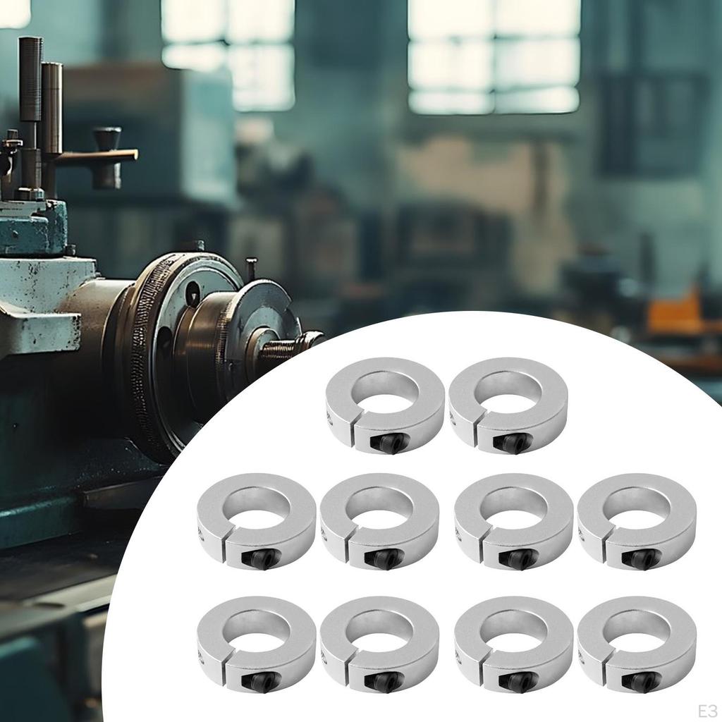 2 Pieces Optical Axis Collars Clamp On Collar Automotive Shaft Split Fixed Rings