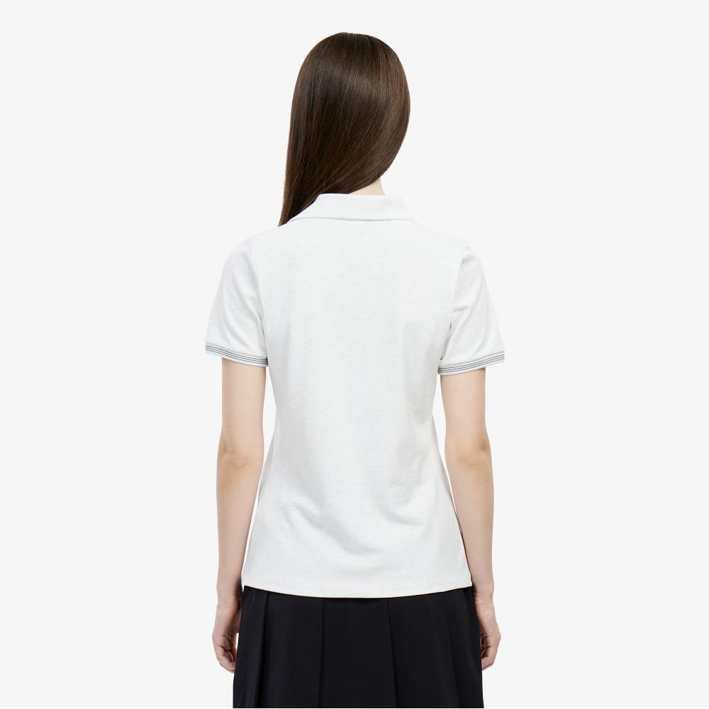 Lacoste Женская теннисная рубашка-поло с диагональной молнией и воротником PF951E-56GCCA