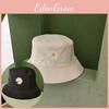 Magritte Embroidery Doublesided Bucket Cap Stylish Sun Protection Hat Fisherman