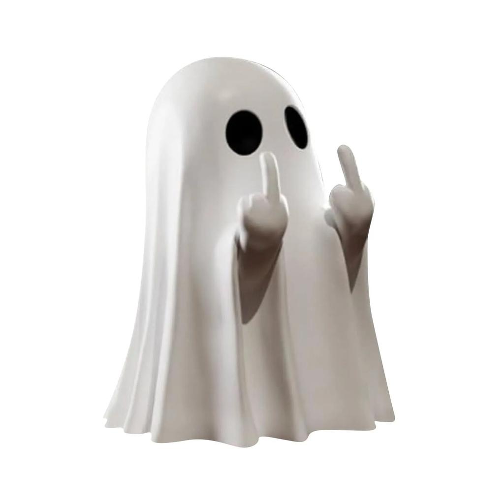 2025 New Halloween Middle Finger Love Ghost Ornaments Halloween Decoration Halloween Ornaments