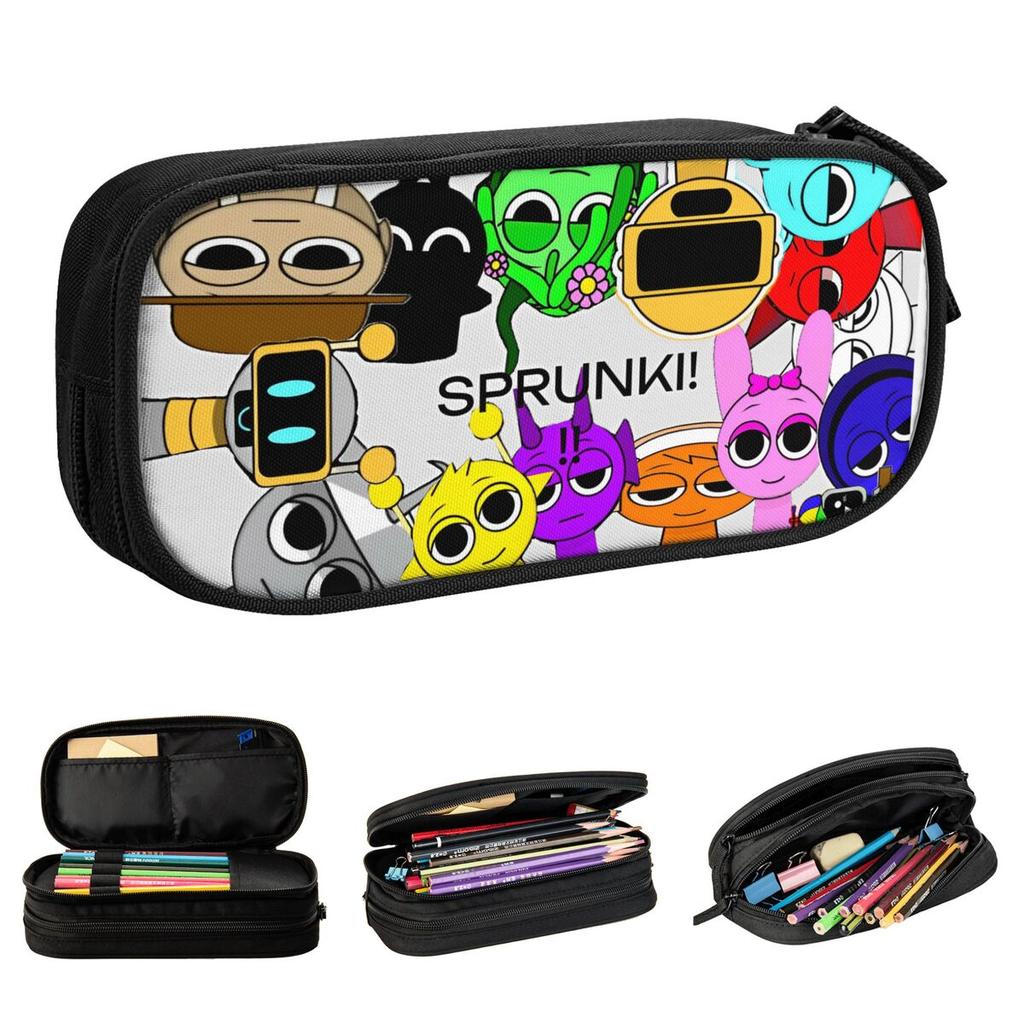 Sprunki Incredibox Игровые Пеналы Пеналы Ручка для Ученика Большие Сумки для Хранения Школьные Принадлежности Подарки Аксессуары