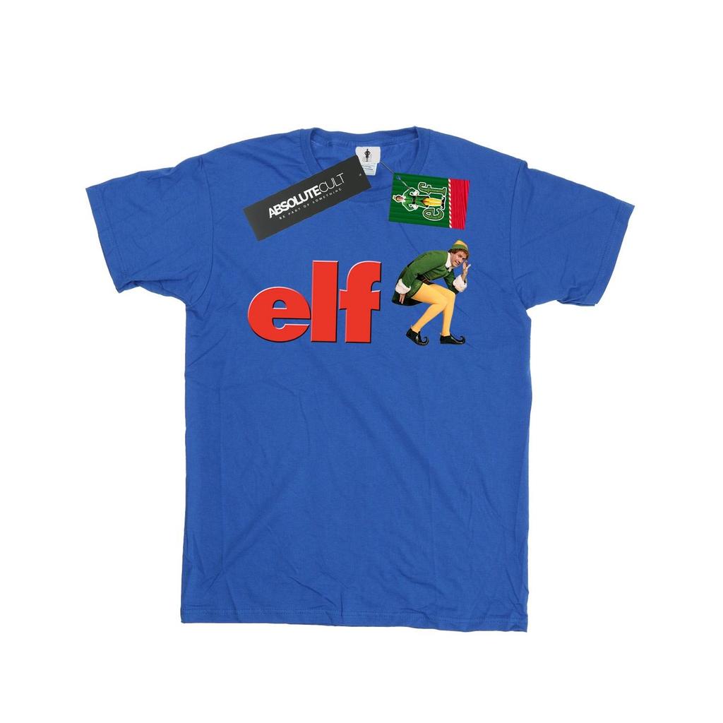 Elf Mens Crouching Logo T-Shirt