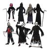 Glow-in-the-Dark Grim Reaper Cosplay Costume for Halloween and Ghost Festivals