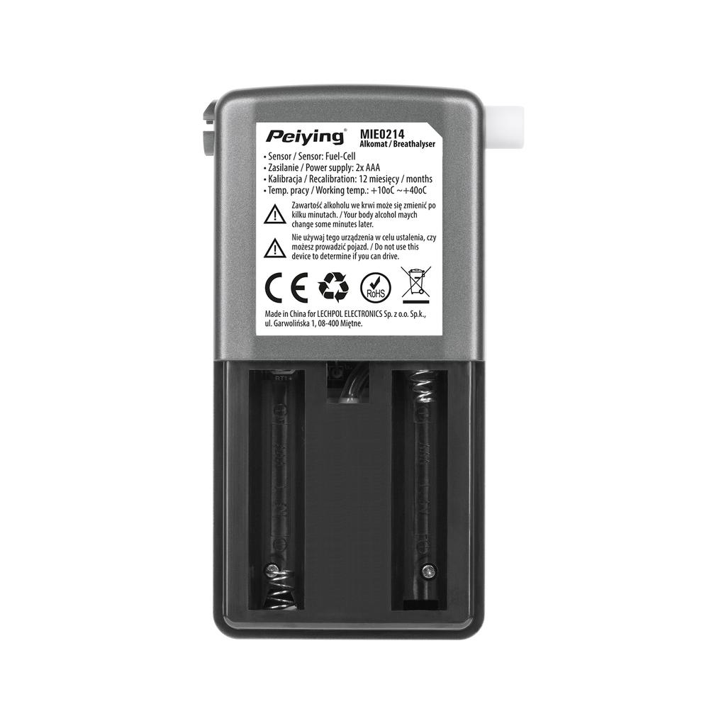 Peiying breathalyzer mouthpieces case calibration 24m