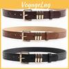 Pu Leather Womens Stone Pattern Belt With Alloy Buckle For Casual Wear Office