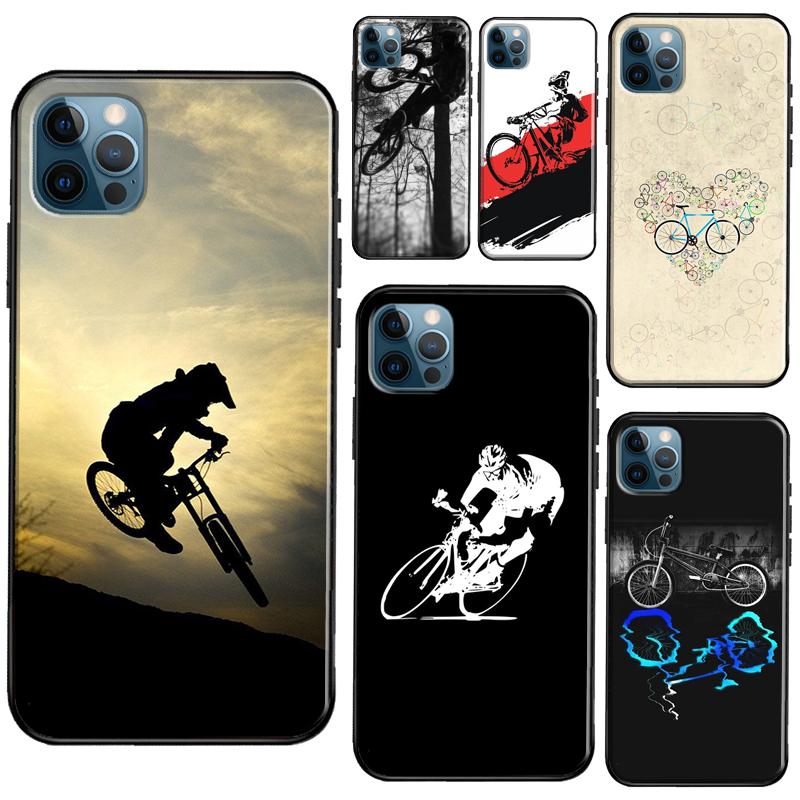Bike Bicycle Sport Case For iPhone 11 14 Pro Max SE 2020 XR X XS Max 6S 7 8 Plus Cover For iPhone 12 13 Mini