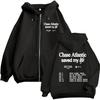 Толстовки на молнии Singer Chase Atlantic Lost in Eruen 4 Tour Унисекс Одежда Высококачественная Флисовая Толстовка Модная Уличная Одежда